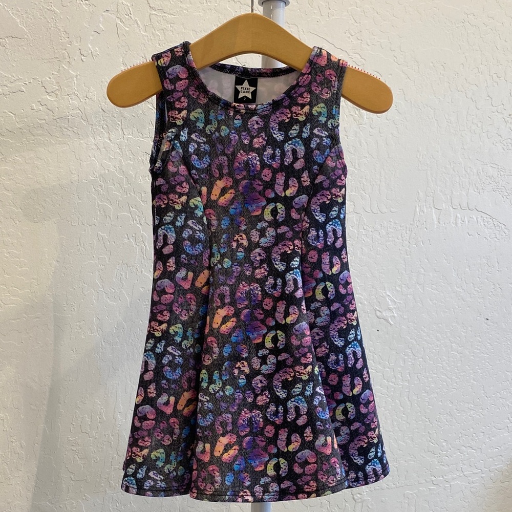 PixieLane Leopard Print Kids Dress